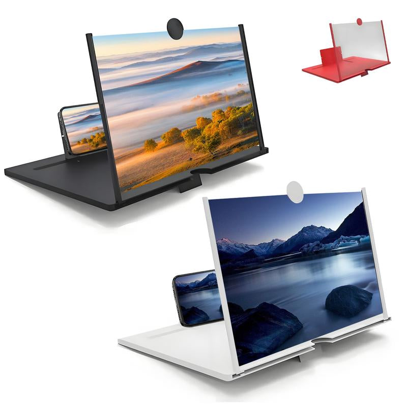 12"Mobile Phone Magnifier - Ultra-Hd Screen Magnifier for Easy TV Viewing Orientation for Landscapes Use Eye Protection Full-Screen Mobile Phone Magnification