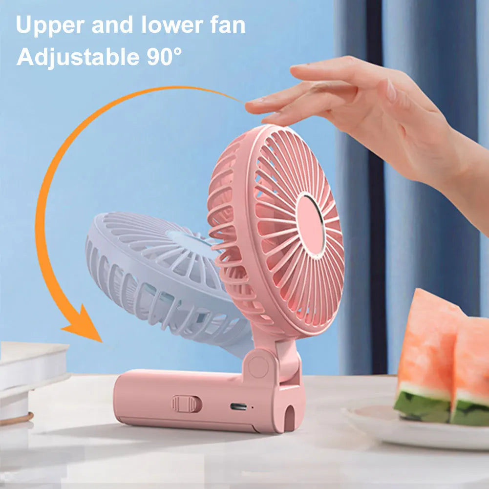 Umbrella Clip Fan 3-Speed Adjustment Summer Cooling Fan Rechargeable Electric Personal Fan for Outdoor Umbrella