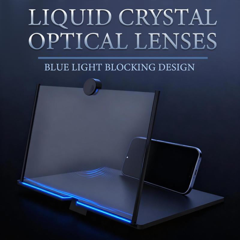 12"Mobile Phone Magnifier - Ultra-Hd Screen Magnifier for Easy TV Viewing Orientation for Landscapes Use Eye Protection Full-Screen Mobile Phone Magnification