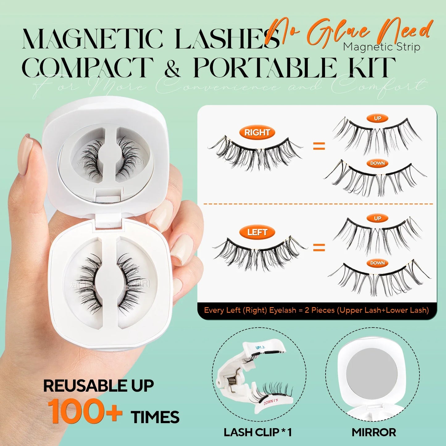 Soft Magnetic Eyelashes Kit