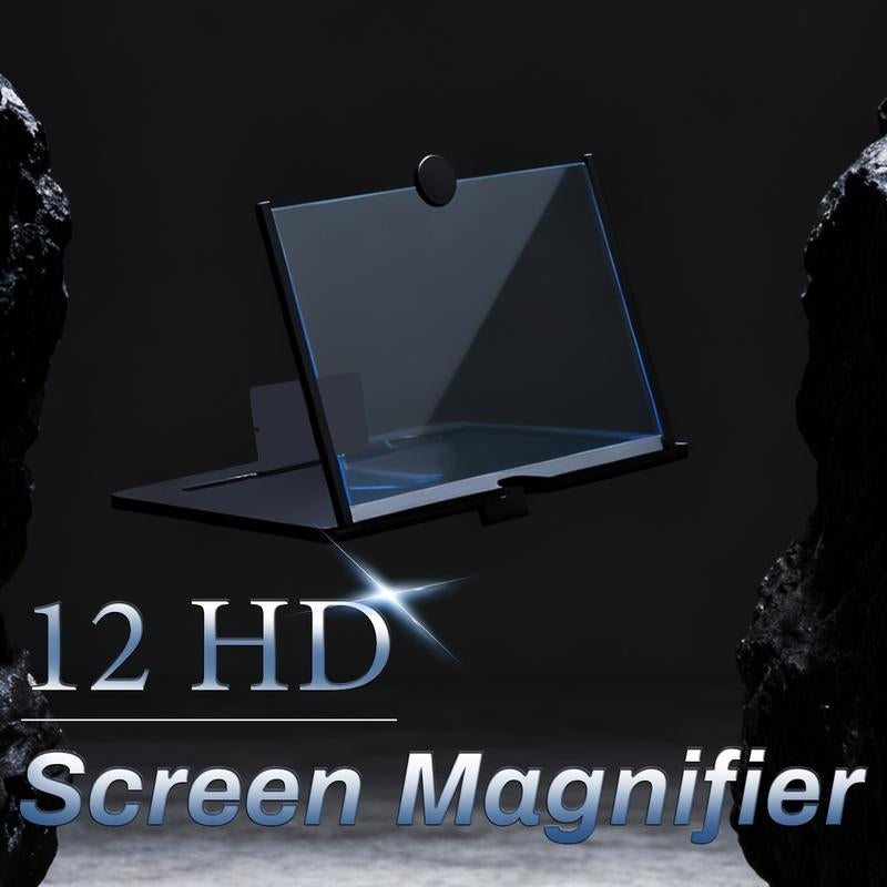 12"Mobile Phone Magnifier - Ultra-Hd Screen Magnifier for Easy TV Viewing Orientation for Landscapes Use Eye Protection Full-Screen Mobile Phone Magnification