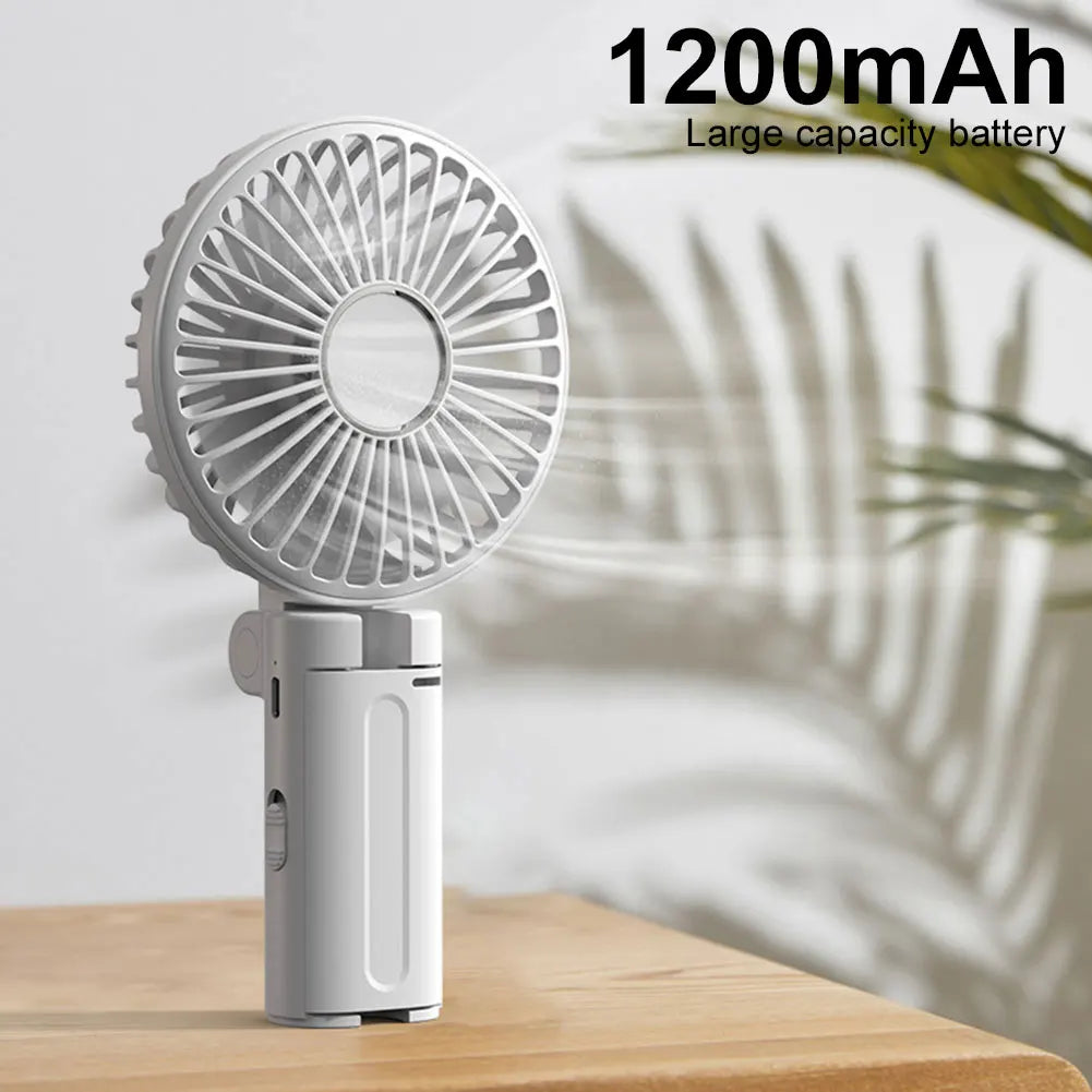 Umbrella Clip Fan 3-Speed Adjustment Summer Cooling Fan Rechargeable Electric Personal Fan for Outdoor Umbrella